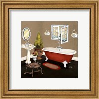 Framed 'Red Master Bath I' border=