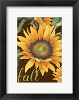 Framed Sunflowers in the Fall
