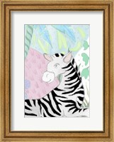 Framed Zebra in the Tropics