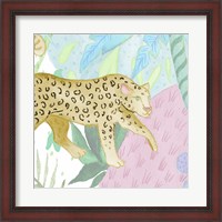 Framed Playful Cheetah in Yellow
