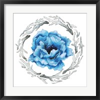 Framed Blue Flower I
