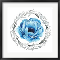 Framed Blue Flower II