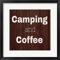 Framed Camping & Coffee Brown