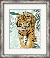Framed 'Jungle Tiger I' border=