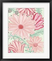 Framed 'Color Burst Blooms I' border=