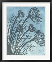 Framed Tall Grasses on Blue II