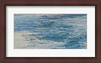 Framed Blue Lake Abstract