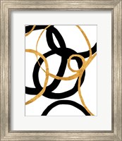 Framed 'Black and Gold Stroke II' border=