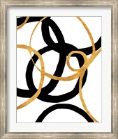 Framed Black and Gold Stroke II