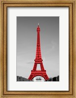 Framed Paris in the Day in Red