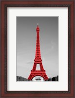 Framed Paris in the Day in Red