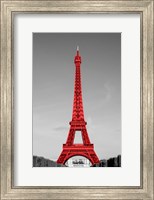 Framed Paris in the Day in Red