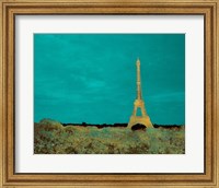 Framed Teal Paris