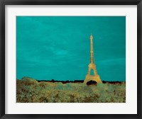 Framed Teal Paris