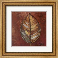 Framed New Leaf IV (russet)