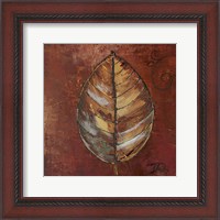 Framed New Leaf IV (russet)