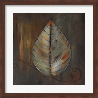 Framed New Leaf VI (brown)