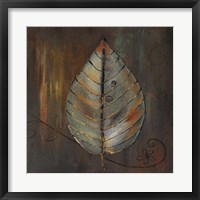 Framed New Leaf VI (brown)