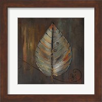 Framed New Leaf VI (brown)
