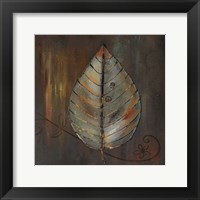 Framed New Leaf VI (brown)