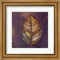 Framed New Leaves I (Purple)
