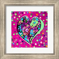 Framed Neon Hearts of Love II