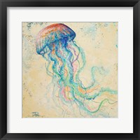 Framed 'Creatures of the Ocean I' border=