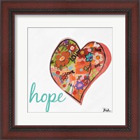 Framed Hearts of Love & Hope I