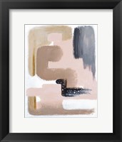 Framed Black Bird Abstract