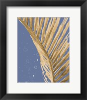 Framed Gold Wet Palm