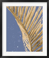 Framed Gold Wet Palm