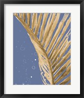 Framed Gold Wet Palm