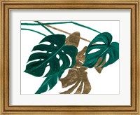 Framed Modern Jungle Leaves I