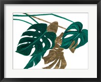 Framed Modern Jungle Leaves I