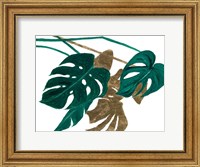 Framed Modern Jungle Leaves I