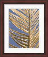 Framed Golden Wet Palm