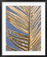 Framed Golden Wet Palm