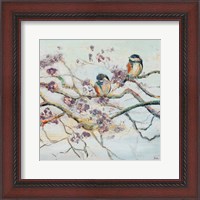 Framed Spring Bird on Branch