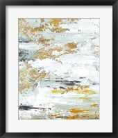 Framed Gold Magic Vertical Abstract II
