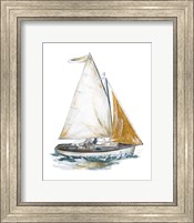 Framed Gold Sail II