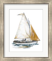 Framed Gold Sail II
