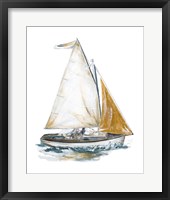 Gold Sail II Framed Print