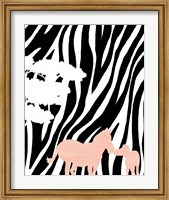 Framed Modern Zebra's