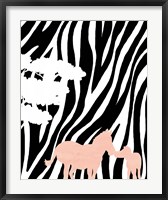 Framed Modern Zebra's