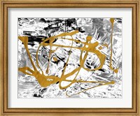 Framed Melting Colors and Gold II