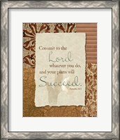 Framed 'Commit to the Lord' border=