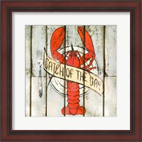 Framed 'Catch of the Day Square' border=