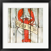Catch of the Day Square Framed Print