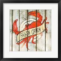 Fresh Catch Square Framed Print