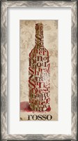 Framed Type of Wine I